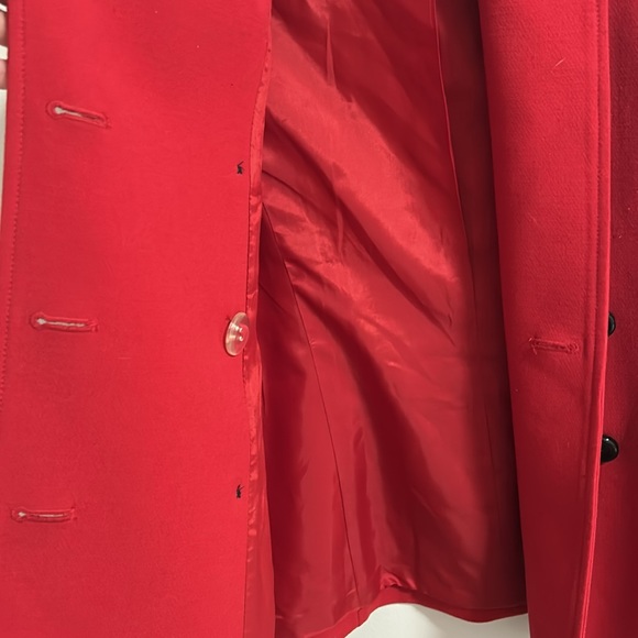 Woman’s red pea jacket small - Picture 2 of 4